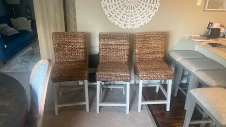 Seagrass counter stools