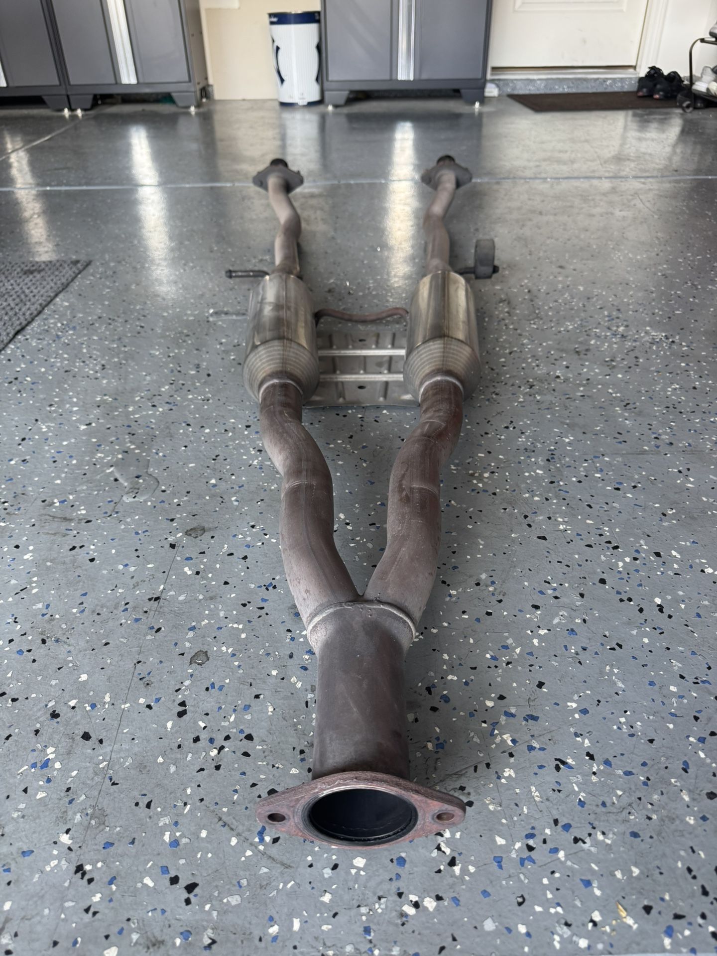 Q50 oem cat back