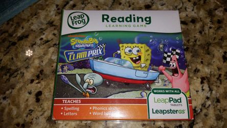 LeapPad, LeapsterGS, Sponge Bob game (NEW)