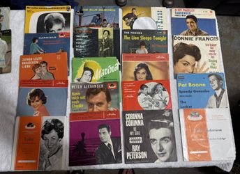 Vintage German 45’S Records / Vinyl 