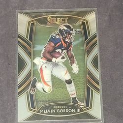 Melvin Gordon III Denver Broncos Select 2020 Panini Football Trading Card #241