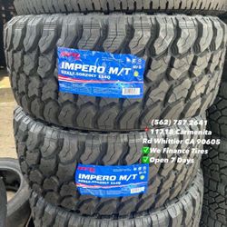 33x12.50/20 Zeta M/T Set of Tires Installed and Balanced Set de Llantas Nuevas Instaladas y Balanceadas