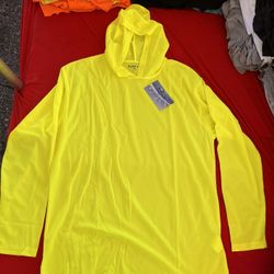 Plain Safety Yellow Hoodie 