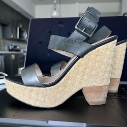 French Connection Leather Heels - Women’s Size 37 / US 6.5