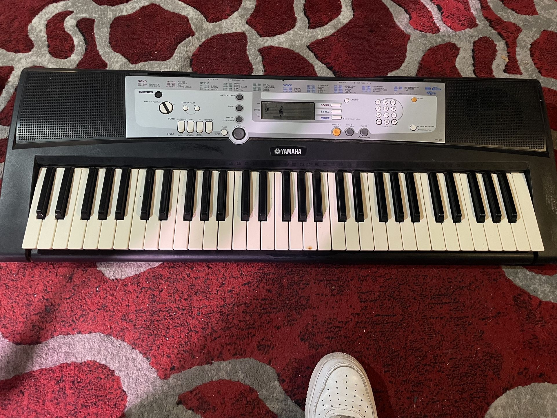 Yamaha YPT-200 Portatone 36 key Piano Keyboard (Without Power Cord & Stand)