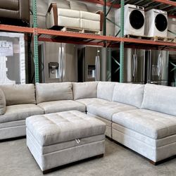 Thomasville fabric modular sectional deals