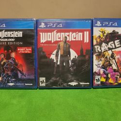 Wolfenstein/Rage BUNDLE PS4
