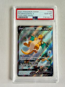 Dragonite V Alt Art Evolving Skies PSA 10