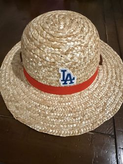 Dodgers One Piece Straw Hat