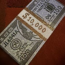 Rhinestone Money Purse