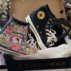 #converse All Star #mi Gente #unique #shoes #mens #womens #mi Gente #fashion #new Mens Sz 10