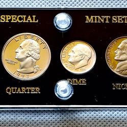 1993 - US Mint Special Silver Mint Proof Set, Silver Kennedy, Washington & Roosevelt In New Capital Holder.