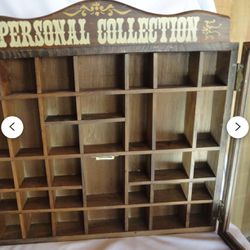 Small Antique Wooden Cabinet With Lots Of Cubes.$65