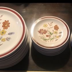 Vintage1527 forest flower hand painted LunaStone