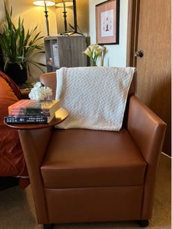Mid-Century Modern Lounge with Integrated Side Table. Designer Commercial Furniture