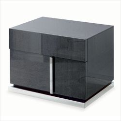 Scan Design Riviera Nightstand – Grey Koto High Gloss Finish