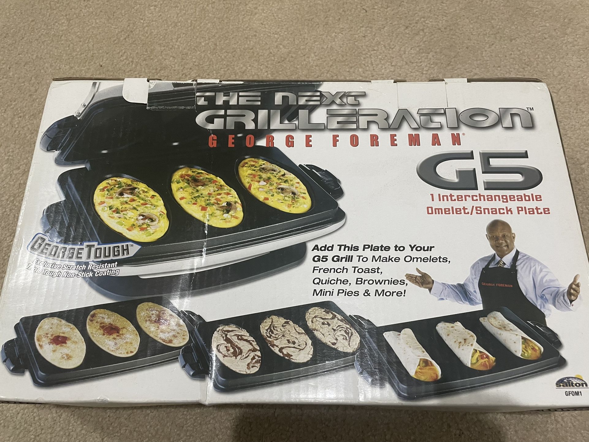 George Foreman G5 Omelette Snack Plate