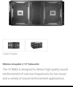 jbl vt4882 passive sun BRAND NEW