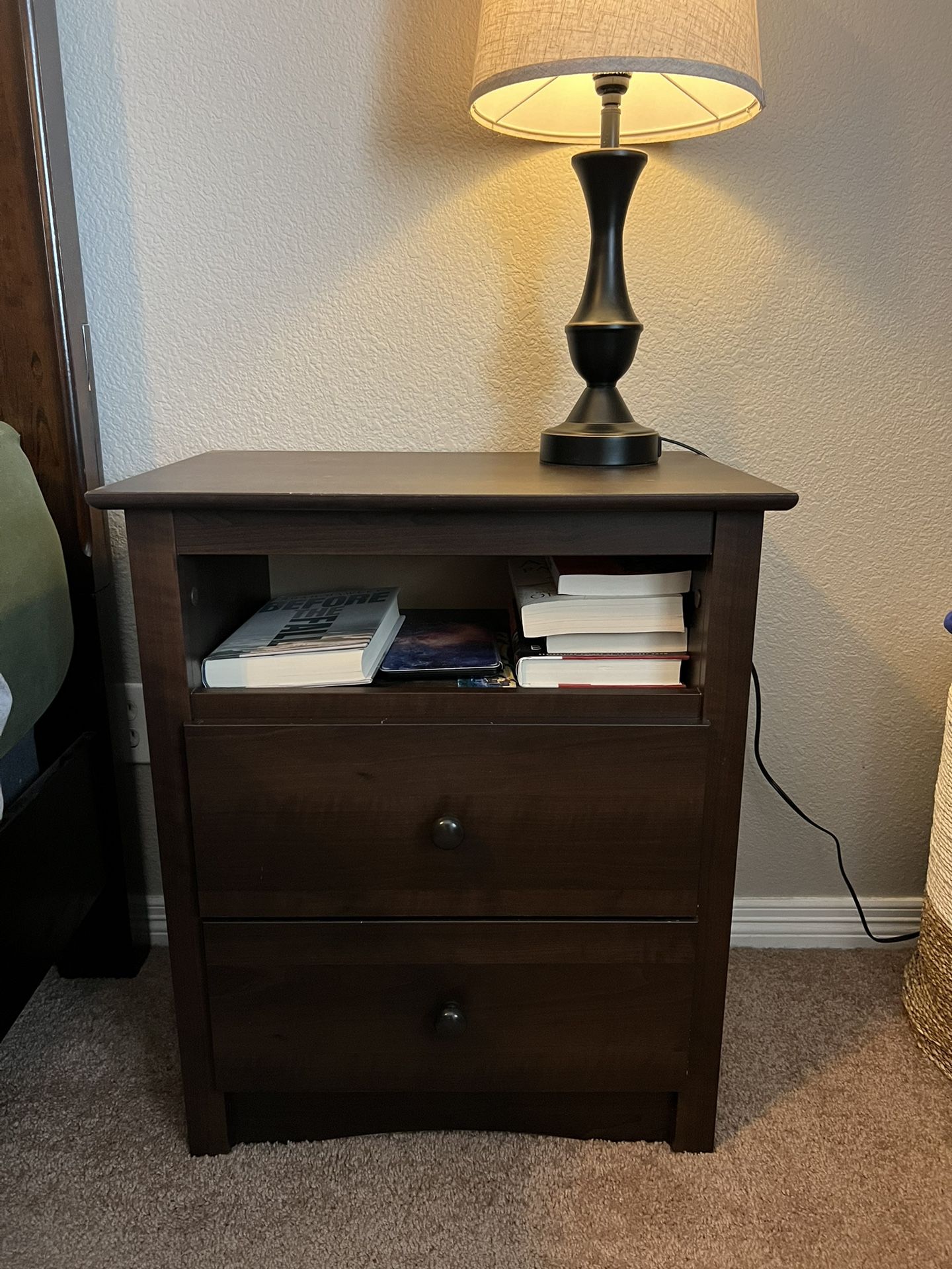 Nightstand And Lamp 