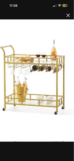 Coffee bar cart
