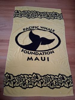 Pacific Whale Foundation Maui Oversized Beach Towel