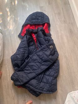 Abercombie&fitch Navy Puffer Jacket with Hood