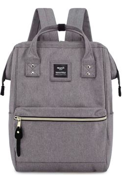 Himawari Gray Canvas Backpack