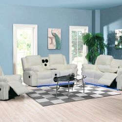 SOFA SET 3PCS RECLINERS  