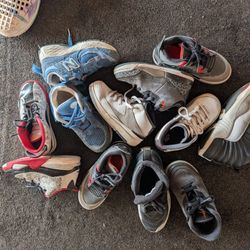 6 Pairs Of Kids Shoes Size 12c