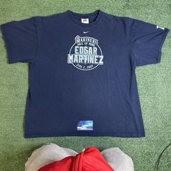 Vintage 2000s Seattle mariners hall of fame Edgar Martinez Tee
