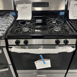 GE gas/propane Range With One Year Manufacturer Warranty