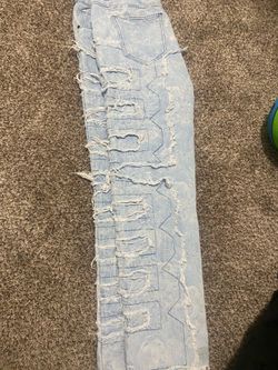 Stack jeans, pants , color light sky blue , size 36