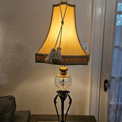 Large Hollywood Regency Style Brass Table Lamp