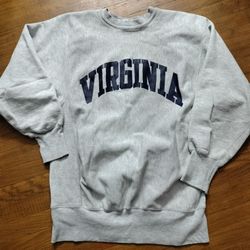 Vintage 90s Virginia State University Champion Revere Weave Crewneck Sweatshirt Size  XL