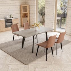 Extendable Kitchen Dining Table Set