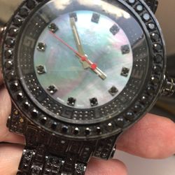 Techno JPM Buss Down Black Diamond Watch