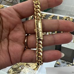 14k Miami Cuban gold bracelet