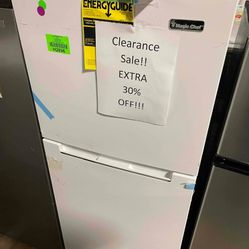 magic chef cu. ft. top freezer refrigerator 