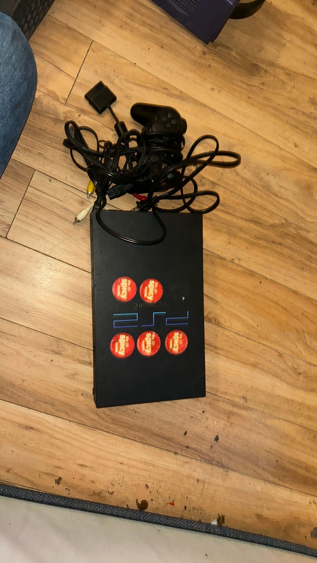 UNTESTED PS2 PlayStation 2 W/ AV Cords And Controller