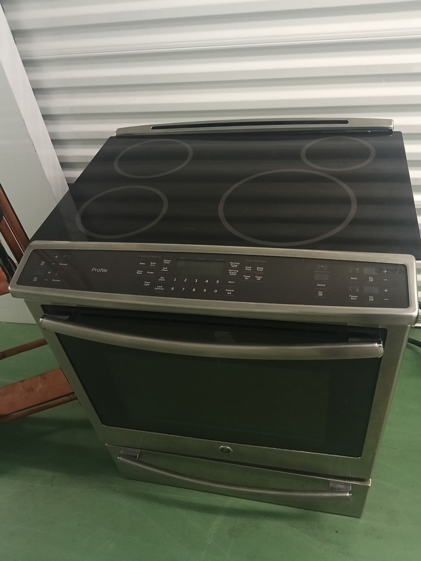 G.E Stainless Steel Slide In Stove