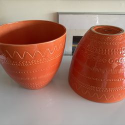 2 Ceramic Planting Pots BOTH FOR $40