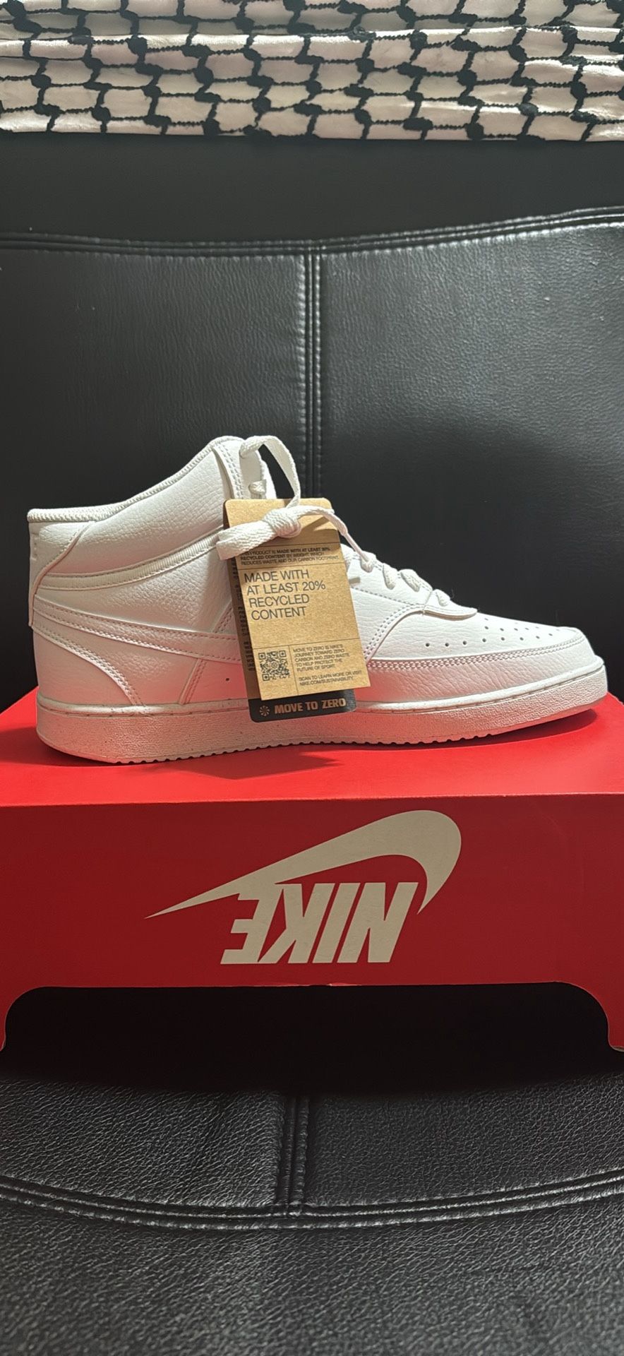 Nike Court Vision Mid Next Nature Triple White – Men’s US 10.5 – New