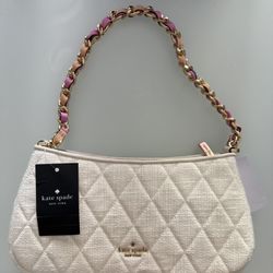 Kate Spade Carey Tweed Convertible Crossbody KK091 251 Cream