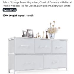 5 Drawer Organizer White