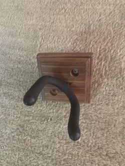 Wooden guitar wall hook