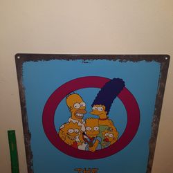 the simpsons tin sign 18 x 24 inches / arcade 1up