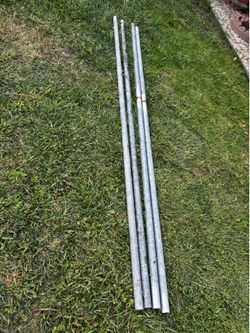 Used 4x8 feet 1,5 galvaniz steel pipes all for 35 Ll