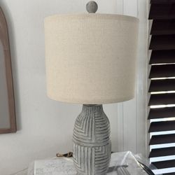 Gray Table Lamp