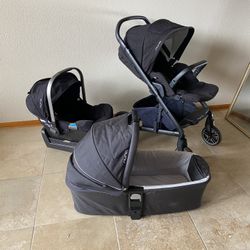 Nuna Mixx Stroller With Car Seat And Bassinet 