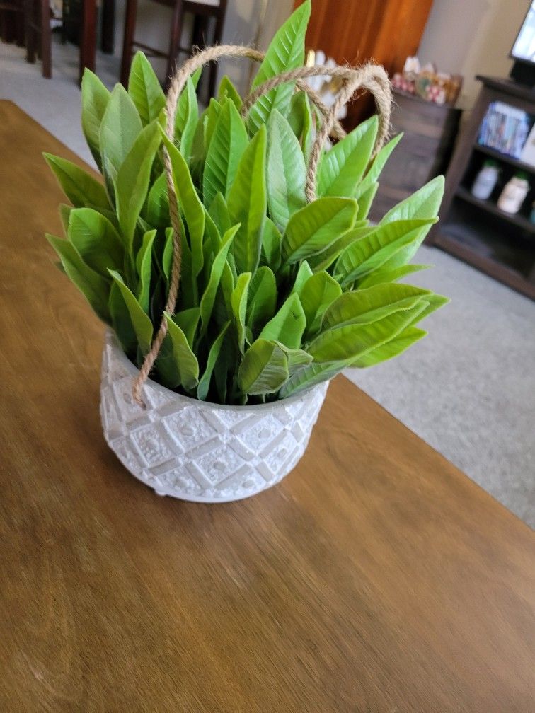 Artificial Fern It Hangs In Pot 